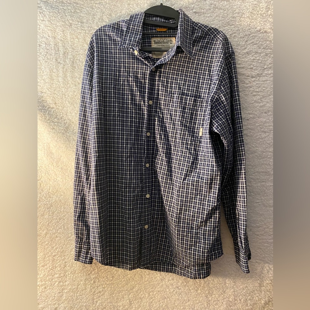 Timberland long sleeve button up men size medium